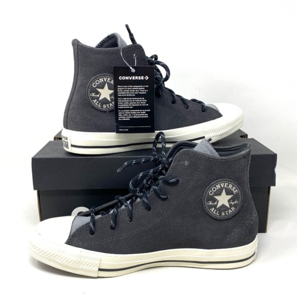 💖MEGA SALE💖Converse Chuck Taylor All Star High Top Gray Suede Women's 173070C - Picture 3 of 10